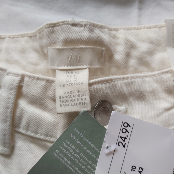 H&M Jeans Hm Cream Colored Jeans Never Worn Poshmark